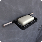 Kit Acessórios Para Banheiro Preto E Cromo Empire 5 Peças