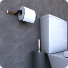 Kit Acessórios Para Banheiro Preto E Gold Empire 5 Peças