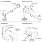 Kit Acessórios Para Banheiro Preto Fosco 6 Peças Max