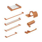 Kit Acessórios para Banheiro Rose Gold Quartzo