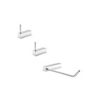 Kit Acessórios para Banheiro Troia Prata Alto Brilho Grego Me