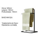 Kit Acessórios Para Bannheiro Lixeira Suporte Papel Higiênico