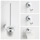 Kit Acessórios Para Lavabo 4 Peças Cromado Brilhante