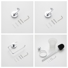 Kit Acessórios Para Lavabo 4 Peças Cromado Brilhante