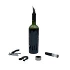 Kit Acessórios Para Vinho 5 Pçs - Mozcada Preto U
