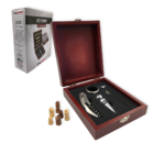 Kit Acessórios Para Vinho 5 Peças Com Jogo De Xadrez