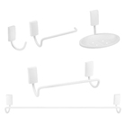 Kit Acessórios Parede 5 peças Branco Fosco #LoveColors Ducon Metais