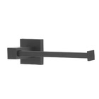 Kit Acessórios Quadrado Banheiro Preto/black Fosco 4 Peças