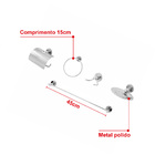 Kit Acessórios Stander 5 Peças Para Banheiro Em Alumínio