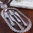 Kit Açucareiro + Meleira + Travessa Lyor Cristal Mesa Posta