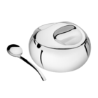 Kit Acucareiro Farinheira Paliteiro Porta Guardanapo Aço Inox