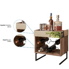 Kit Adega Com Espelho E Mesa De Centro Industrial Boreal Demo