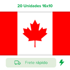 Kit Adesivo Bandeira Do Canadá 20 Unidades 16x10 Moto Carro