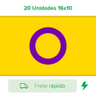 Kit Adesivo Bandeiras Intersexo 20 Unidades 16x10 Carro Moto