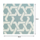 Kit Adesivo de Revestimento Azulejo Português Coimbra Verde e Marrom 20x20cm