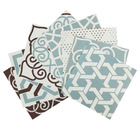 Kit Adesivo de Revestimento Azulejo Português Coimbra Verde e Marrom 20x20cm