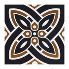 Kit Adesivo de Revestimento Azulejo Português Lisboa Marrom e Azul 20x20cm