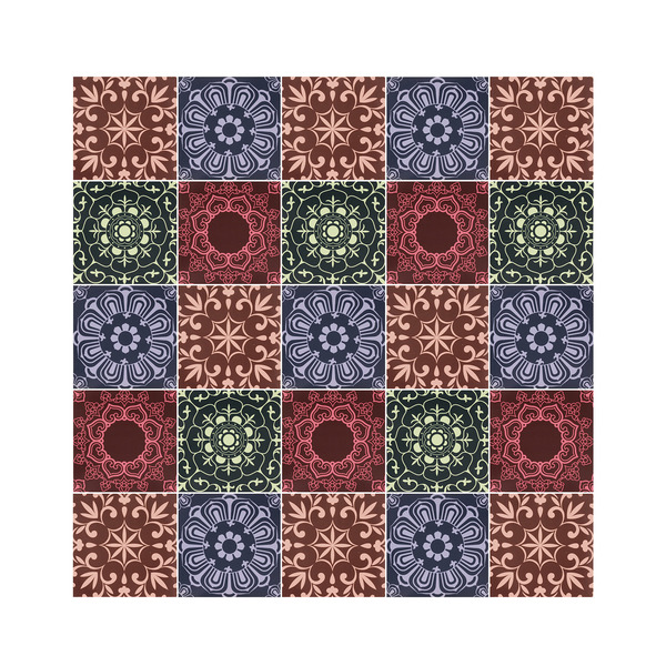 Kit Adesivo de Azulejo Sea Colorido 20x20cm 24 peças Inspire