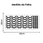 Kit Adesivo Decorativo De Parede Infantil Cílios E Coração -