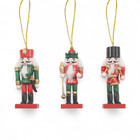Kit Adorno De Natal Metal e Tecido Multicolorido Cromus 8x3cm 3 Unidades