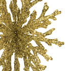 Kit Adorno De Natal Plástico Dourado Cromus 12,5x11cm 2 Unidades