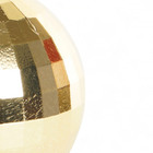 Kit Adorno De Natal Plástico Dourado Cromus 8x8cm 6 Unidades