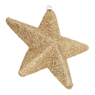 Kit Adorno Estrela para Árvore Plástico Ouro 9x8,5x2cm Cromus