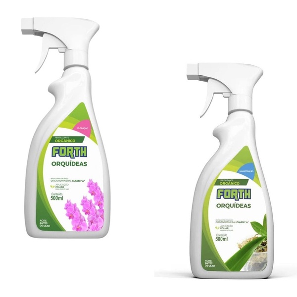 Kit Adubos Orgânicos Forth Manutenção E Floração Orquídeas