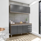 Kit Aéreo Lavinia E Balcão Lorena 160cm S/ Tampo Freijó Com G