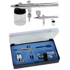 Kit Aerógrafo De Ação Dupla 20 Lbs/pol² Bico De Ar 0,35mm U U