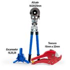 Kit Alicate 16/20/25mm Tipo U + Escareador + Tesoura Tudogás