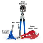 Kit Alicate 16/20/25mm Tipo U+mola 16mm+escareador+tesoura