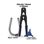 Kit Alicate 16mm E 20mm + Mola 16mm + Escareador Tudogás