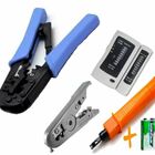 Kit Alicate Grimpar Rj45 Rj11 + Punch Down + Acessórios