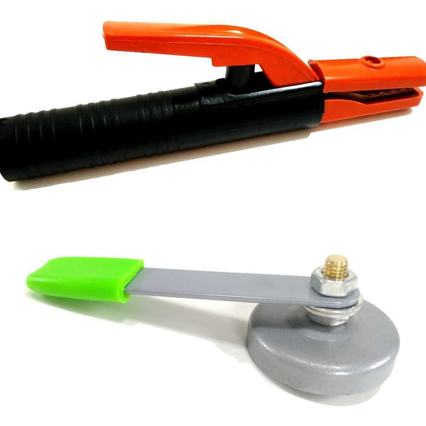 Kit Alicate Porta Eletrodo Solda 350a Galzer + Garra Negativa