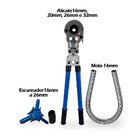 Kit Alicate Prensa 16/20/22/32mm + Escareador + Mola 16mm