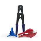 Kit Alicate Prensa Tubo Pex 16/20 E 26mm+ Tesoura+escareador