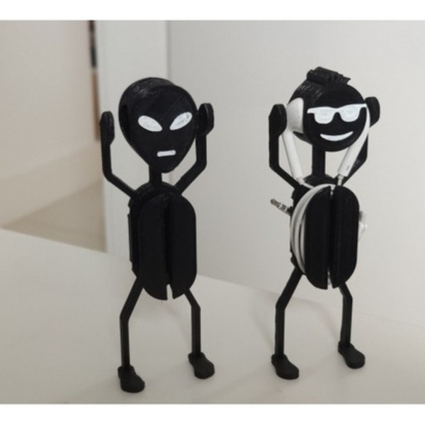 Kit Alien E Cool Guy Suporte Para Fone De Ouvido Branco