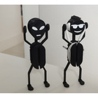 Kit Alien E Cool Guy Suporte Para Fone De Ouvido Preto