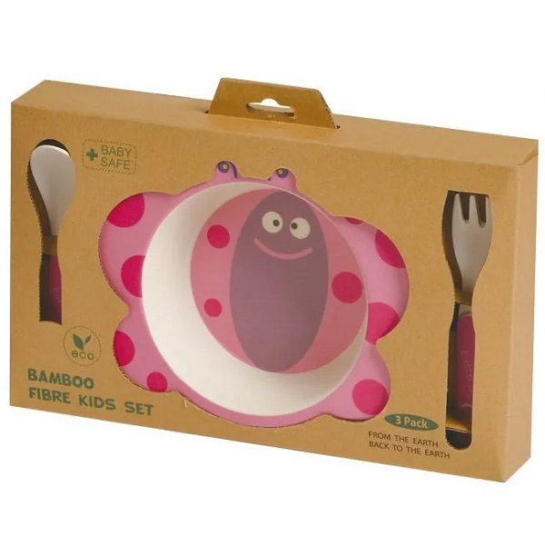 Kit Alimentação Refeição Bebe Infantil Ecologico Prato +2 Tal