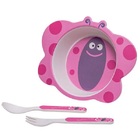 Kit Alimentação Refeição Bebe Infantil Ecologico Prato +2 Tal