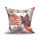 Kit Almofada Bege Estampada Franci 45cm X 45cm 4 Unidades Com