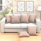 Kit Almofada Bege Lisa 2 Unidades 60cm X 60com Com Refil De S