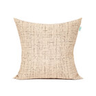 Kit Almofada De Linho Palha Lisa 45cm X 45cm Com Enchimento D