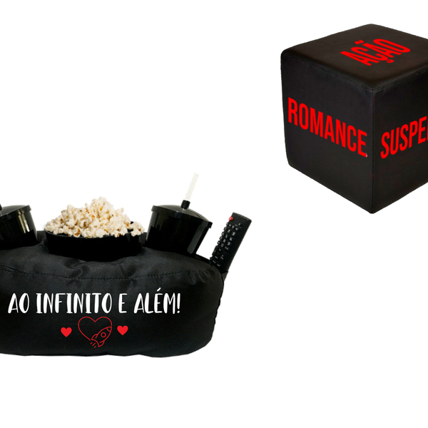 Kit Almofada De Pipoca Ao Infinito E Além + Cubo Decisivo Pre
