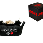 Kit Almofada De Pipoca Eu Escolho Você + Cubo Decisivo Preto