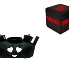 Kit Almofada De Pipoca Rosto Coração + Cubo Decisivo Preto