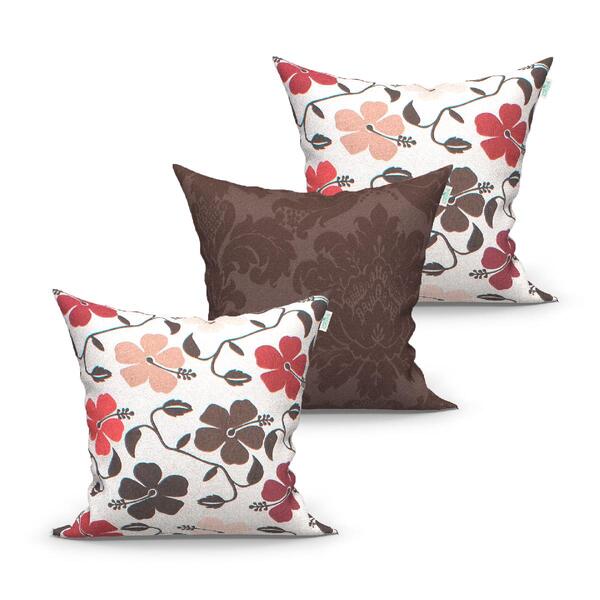 Kit Almofada Decorativa 3 Unidades 45cm X 45cm Tecido Jacquar