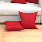 Kit Almofada Decorativa Vermelha Lisa 2 Unidades Com Refil De