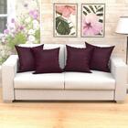 Kit Almofada Decorativa Vinho Para Sala Liso 4 Unidades 60cm